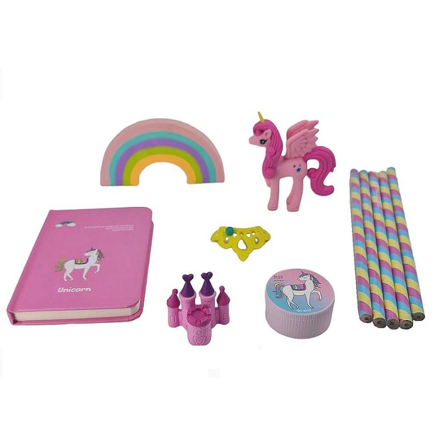 Regalo Genérico Tendencia Unicornios | Unicornio Set Papeler A En Malet N 11 Piezas