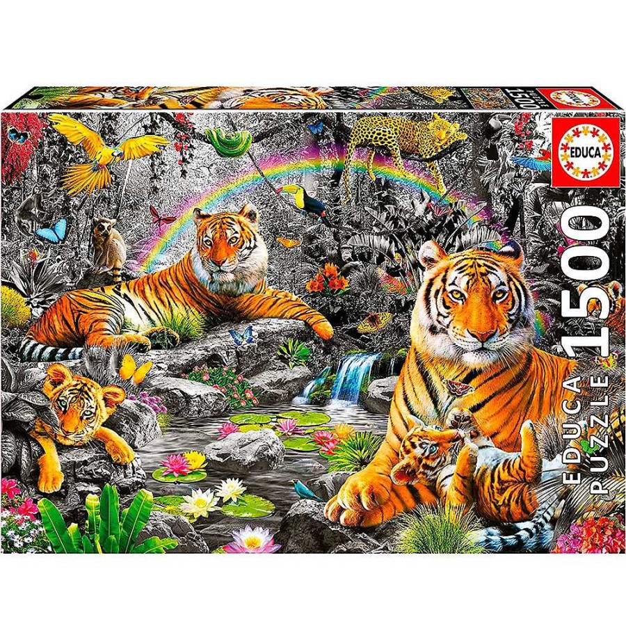 Juguetes Educa Puzzles M S 1000 Piezas | Puzzle Educa 1500 Piezas Selva Radiante