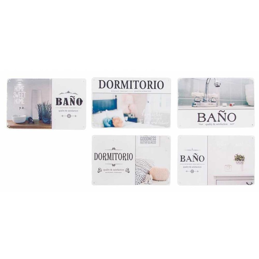 Home & Deco Genérico Accesorios Ba O | Frases Placa Para Puertas 20X12 - 4 Modelos