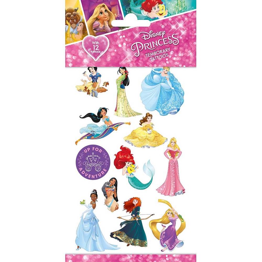 Papeler A Disney Stickers Y Pegatinas | Blister Tatoos 10X20 Cm Princesas Disney