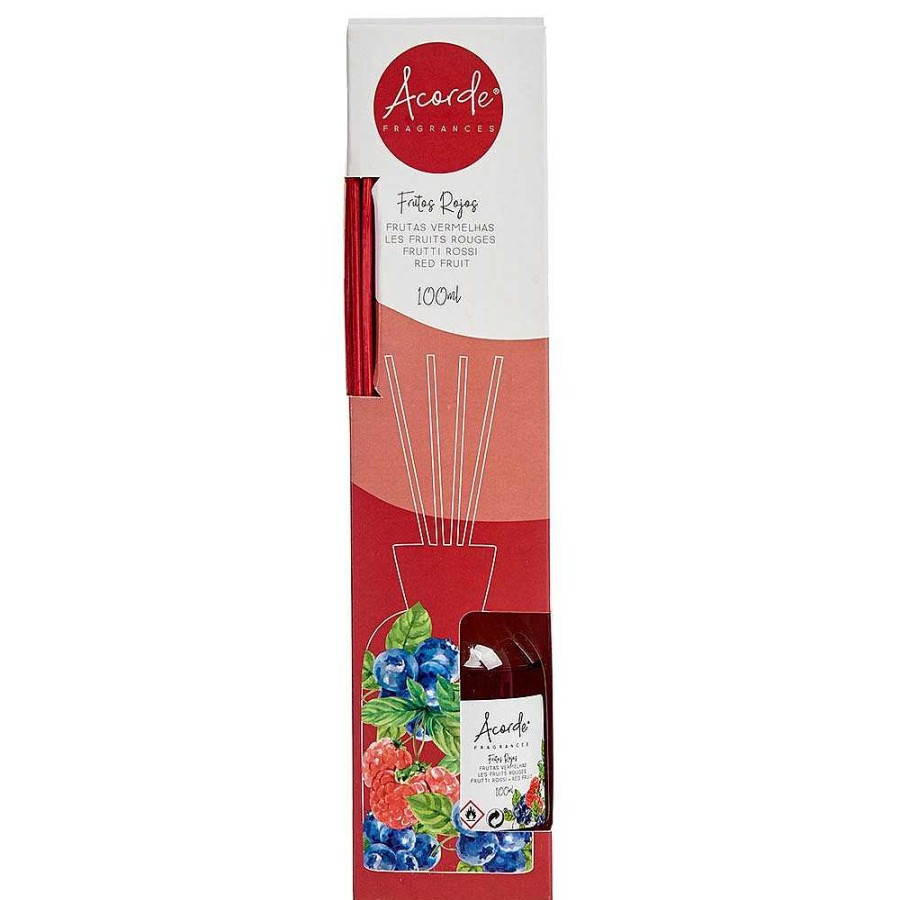 Home & Deco Acorde Velas Y Aromas | Ambientador Mikado 100 Ml. Frutos Rojos