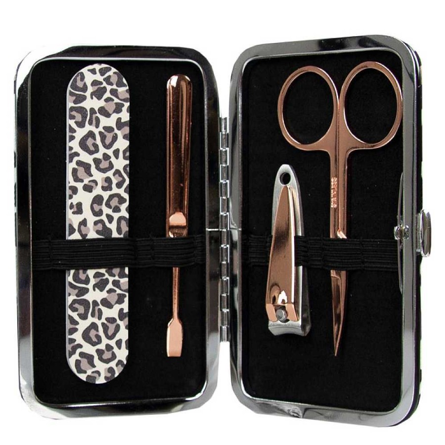 Regalo The Vintage Cosmetic Company | Estuche De Manicura Leopardo