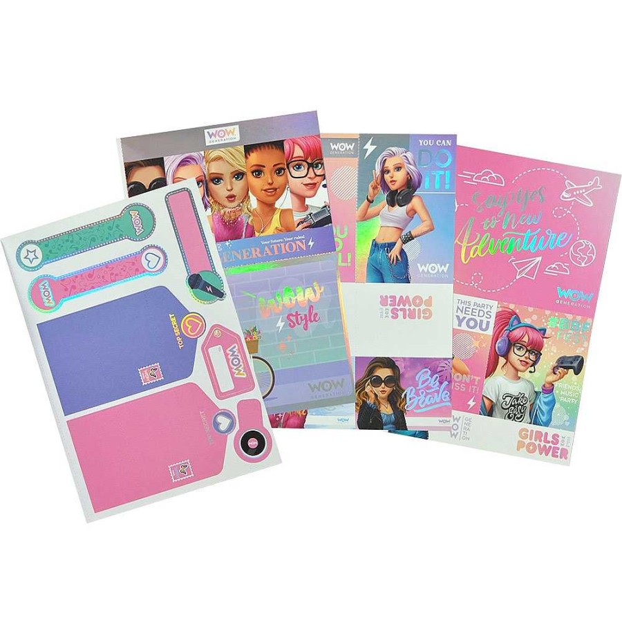 Regalo Wow Generation Papeler A Fantas A | Cuaderno Con Pegatinas Hologr Ficas Wow Generation 21X15