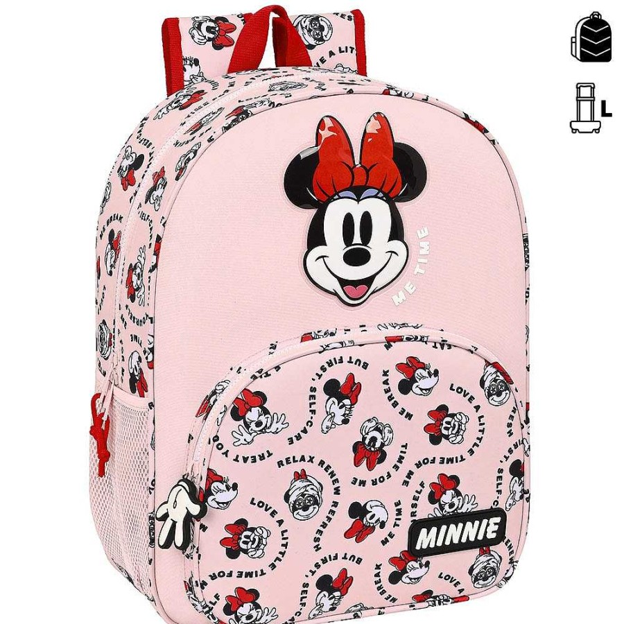 Mochilas Y Complementos Disney | Minnie Mochila Adaptable A Carro 33X42X14