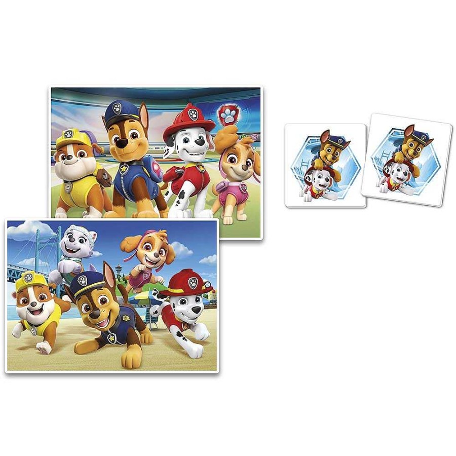 Juguetes Paw Patrol Juegos Educativos | Patrulla Canina Edukit 4 Juegos En 1 Memo + Puzzle + Domin + Cubos