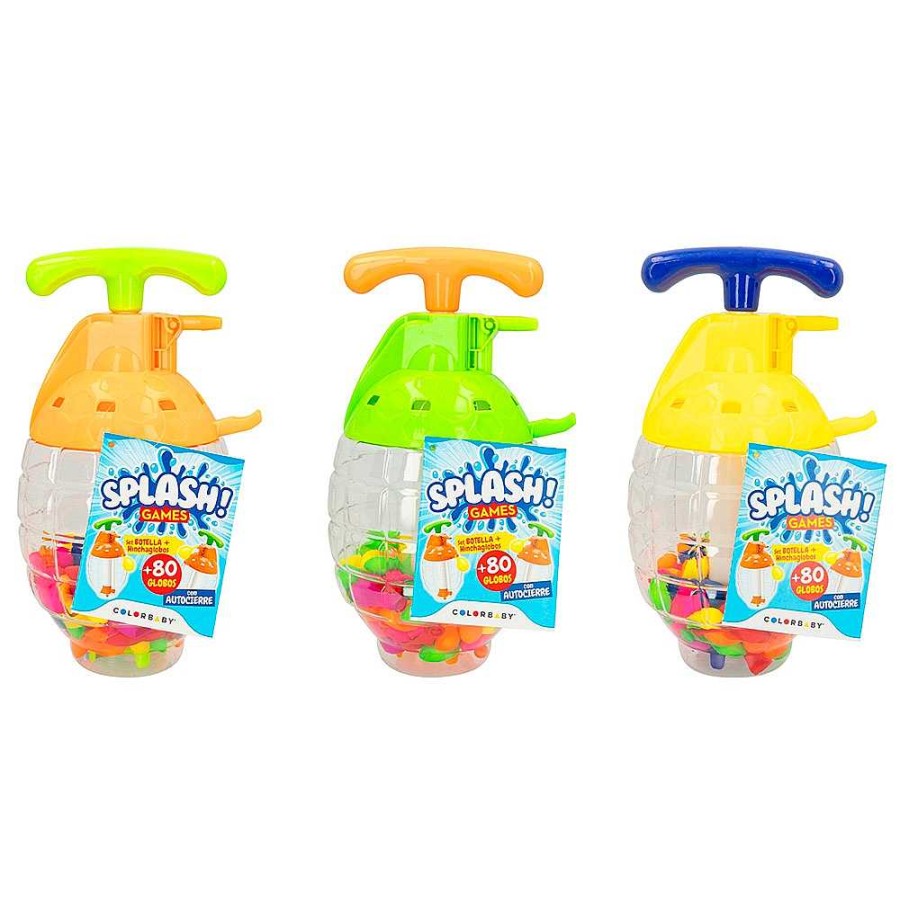 Juguetes Genérico Aire Libre | Set Botella Con 80 Globos De Agua Autocierre 27X14X14