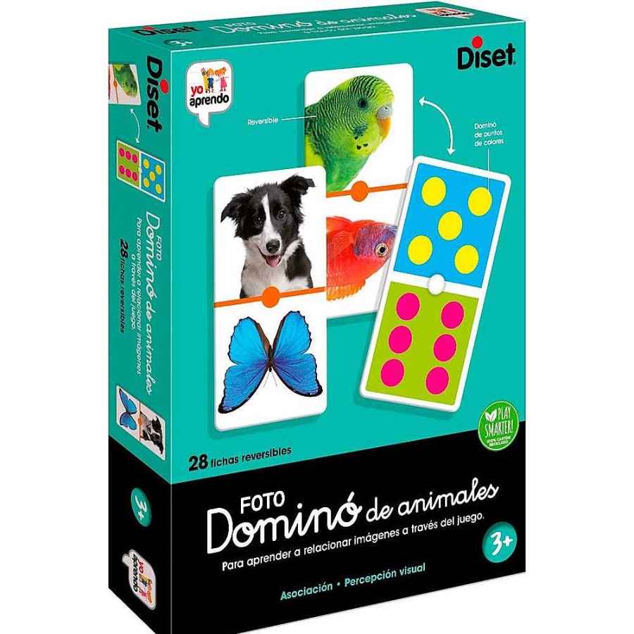 Juguetes Diset Juegos Cl Sicos | Domino Photo Animales Diset + 3 A Os