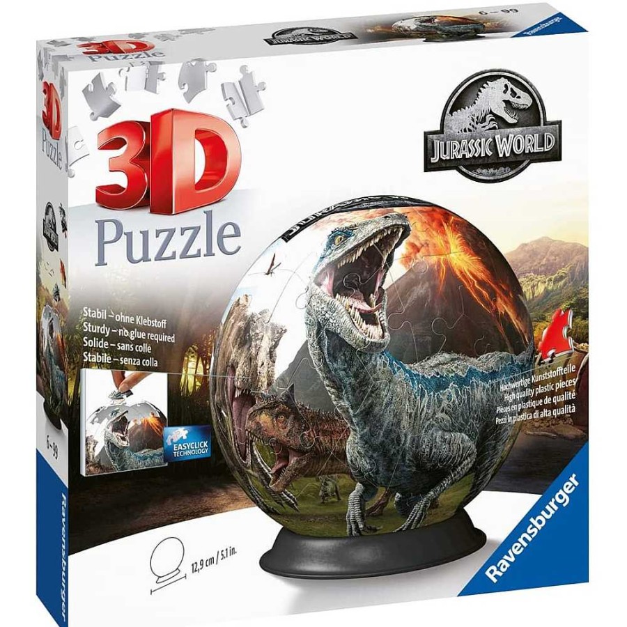 Juguetes Jurassic World Puzzles Infantiles | Puzzle Ball 3D Jurassic World 72 Piezas