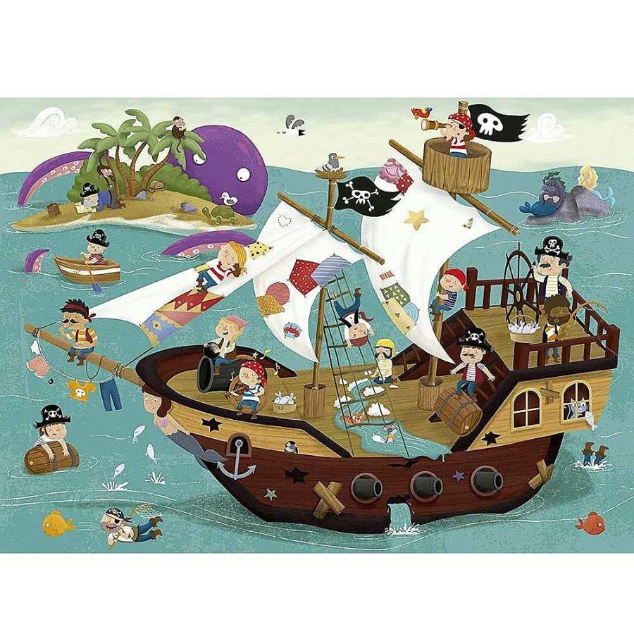 Juguetes Educa Puzzles Infantiles | Puzzle Detectives Piratas 50 Piezas