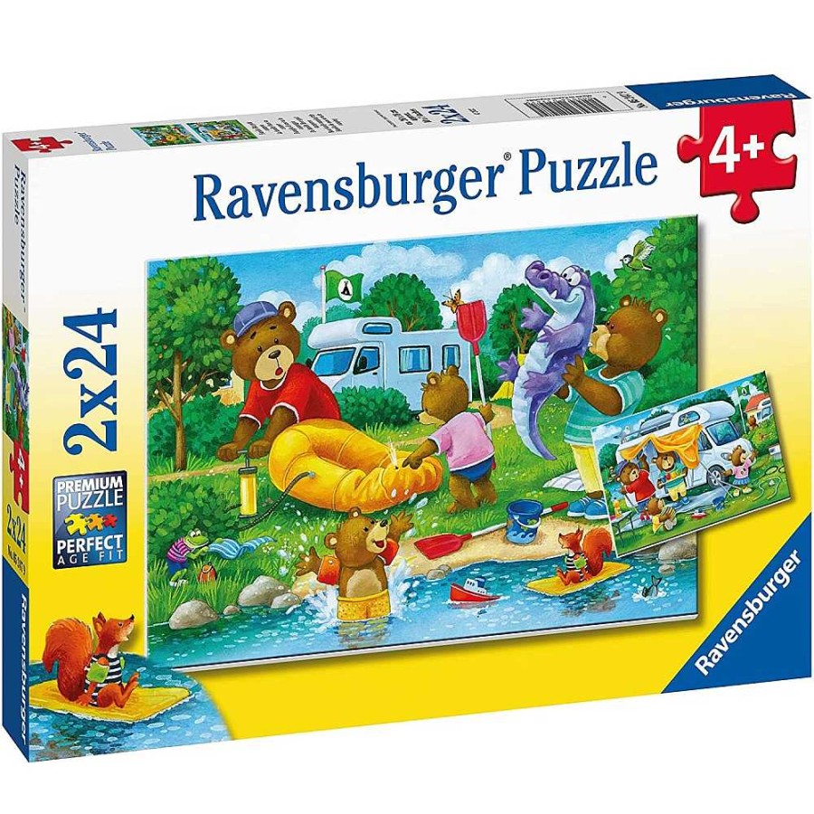 Juguetes Ravensburger Puzzles Infantiles | Puzzle Doble Familia Osos 2X24 Pzas