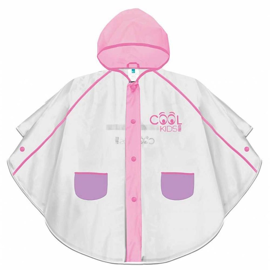 Regalo Genérico Paraguas | Impermeable-Poncho Rosa-Lila T/ 3-6