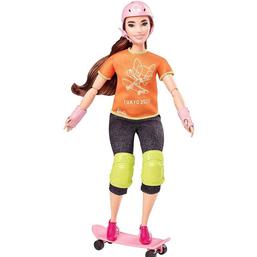 Juguetes Barbie Mu Ecas Fashion | Barbie Mu Eca Ol Mpica Skateboarder 29Cm