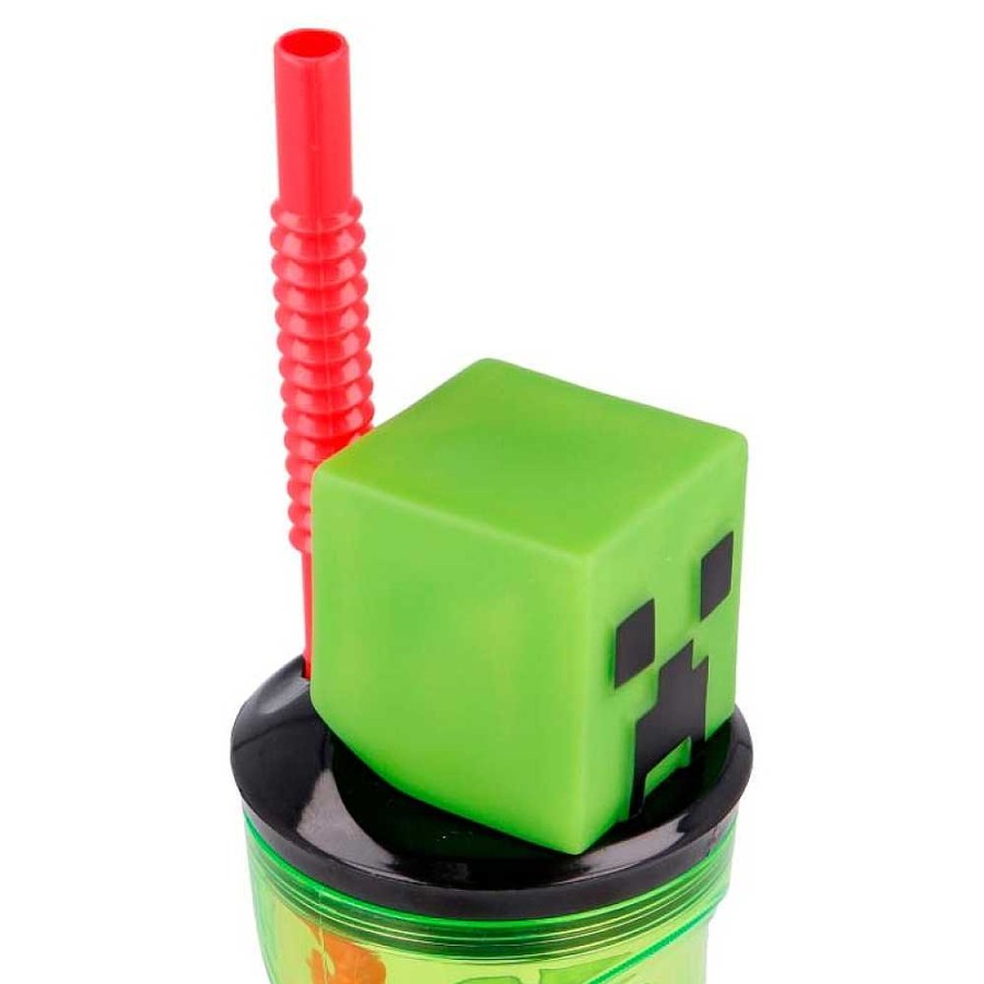 Mochilas Y Complementos Stor | Minecraft Vaso Pajita Figura 3D 360 Ml