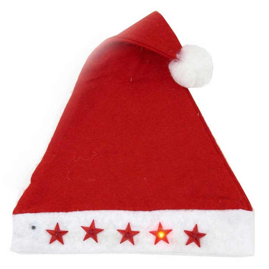 Fiestas Y Disfraces Fantástiko | Gorro Pap Noel Con Luz Adulto