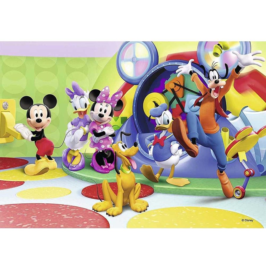 Juguetes Disney Puzzles Infantiles | Mickey,Minnie Puzzle Doble 12 Piezas