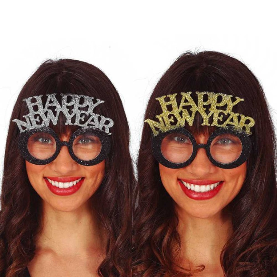 Fiestas Y Disfraces Guirca | Gafas Happy New Year Con Purpurina