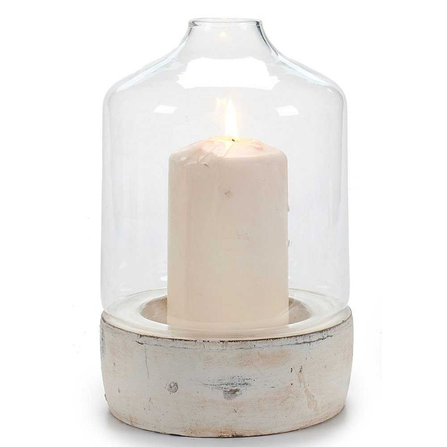 Home & Deco Giftdecor Velas Y Aromas | Invernadero Planta Cristal Base Piedra 22X15X15