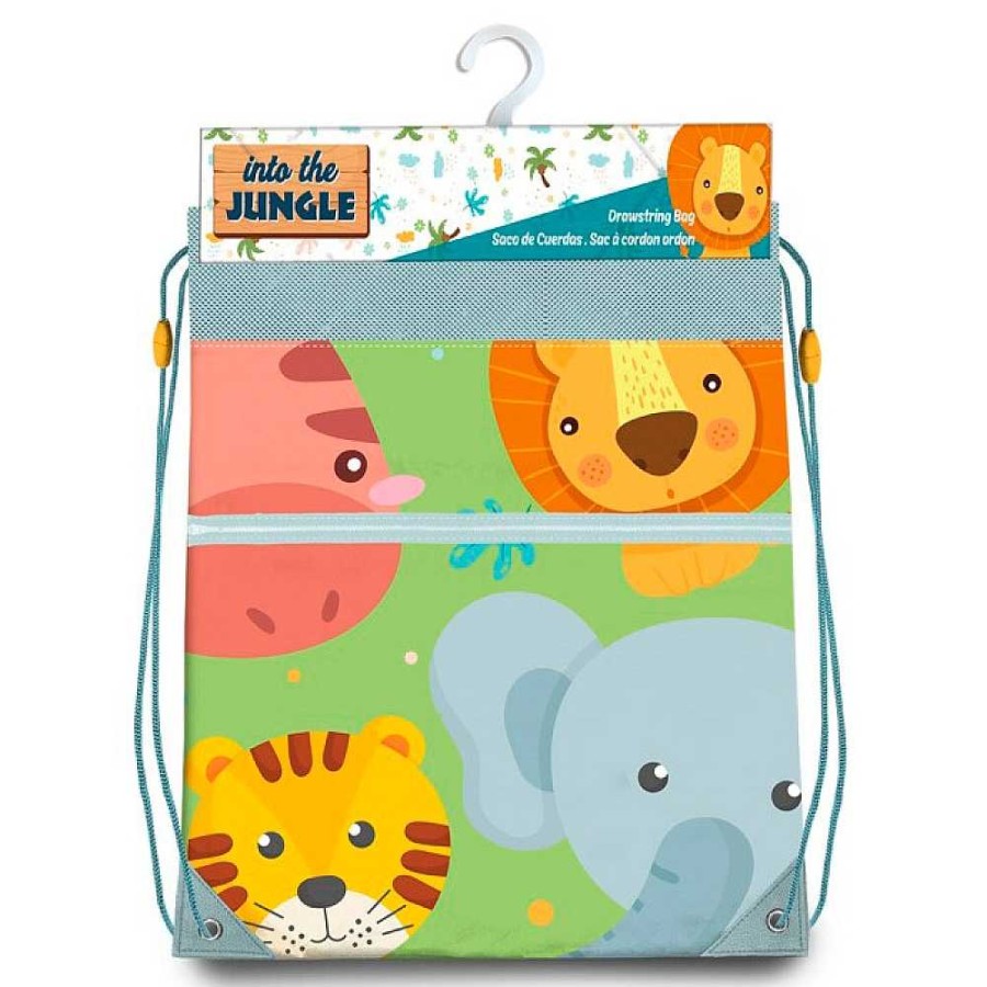 Mochilas Y Complementos Kids | Animales Jungla Gymbag Saco Mochila 30X40