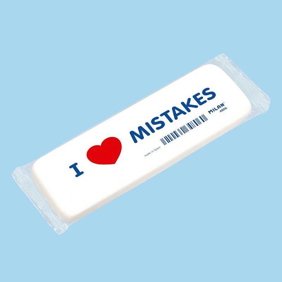 Papeler A Milan Gomas Borrar Y Correctores | Caja 6 Gomas Mil N Gigante 14 Cm I Love Mistake