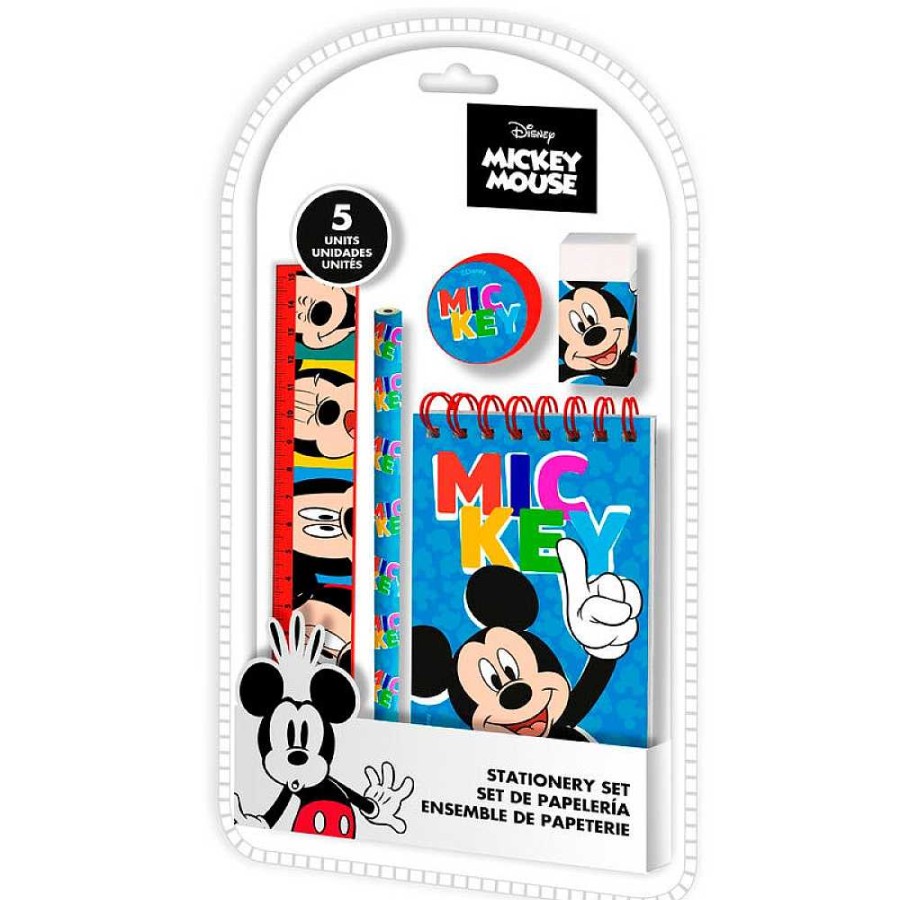 Regalo Disney Papeler A Fantas A | Mickey Set Regalo De Papeler A 5 Piezas 15X26