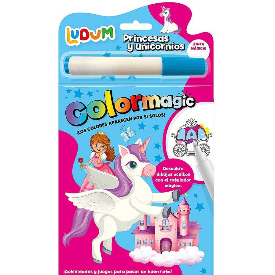 Juguetes Ludum Crea Y Pinta | Set Dibujo Colormagic Tinta M Gica Unicornios Y Princesas