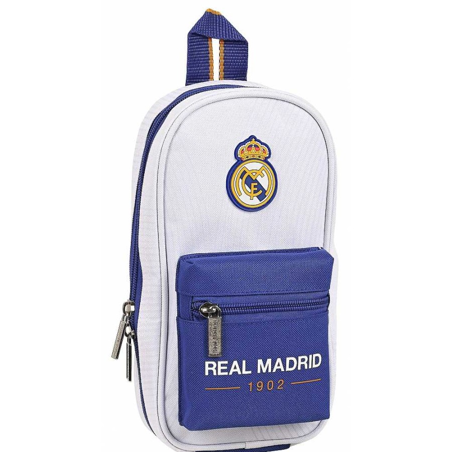 Mochilas Y Complementos Real Madrid | Real Madrid Plumier + 4Portatodos Llenos 33 Piezas