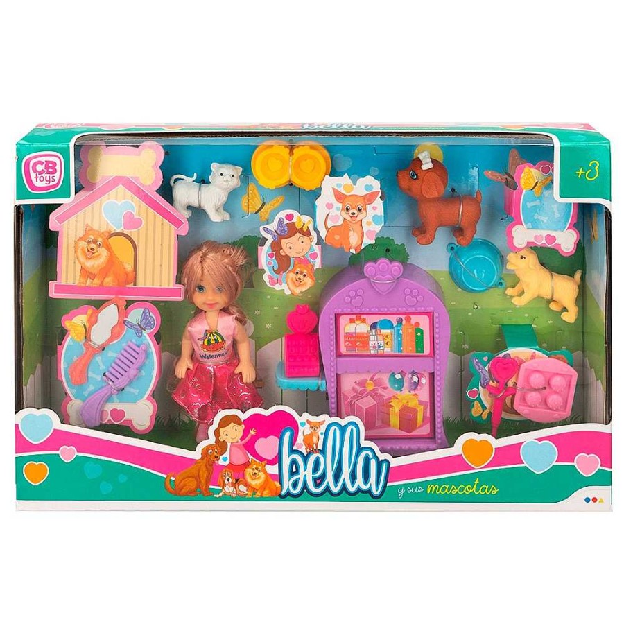 Juguetes Genérico Mini Mu Ecas | Mini Mu Eca Bella Con 7 Accesorios. Caja 35X6X22