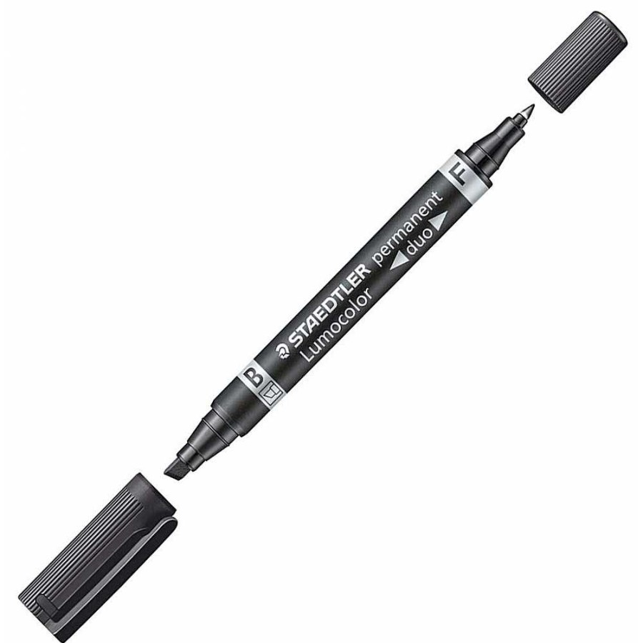 Papeler A Staedtler Permanentes Y Subrayadores | Estuche 4 Rotuladores Staedtler Lumocolor Duo