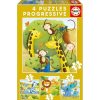 Juguetes Educa Puzzles Infantiles | Puzzle Progresivo 12-16-20-25 Piezas Animales