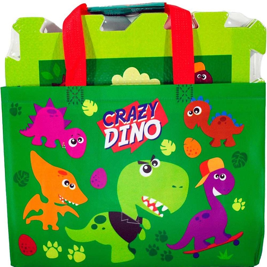 Juguetes Kids Reci N Nacido | Alfombra 1X1 Mts Puzzle Eva 9 Piezas Dinos En Bolsa