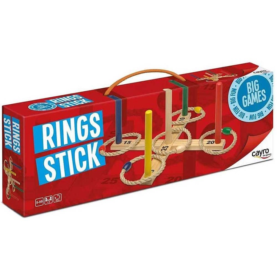 Juguetes Cayro Aire Libre | Juego Rings Stick Madera Con Anillas +5 A Os