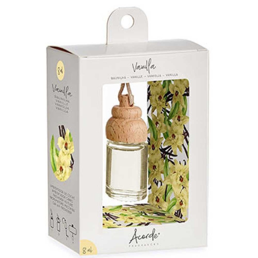 Home & Deco Acorde Velas Y Aromas | Ambientador Para Coche 8 Ml. Vainilla