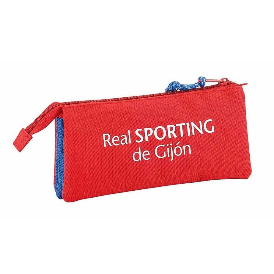 Mochilas Y Complementos Real Sporting Gijón | Sporting De Gij N Portatodo Triple 22X10 Cm