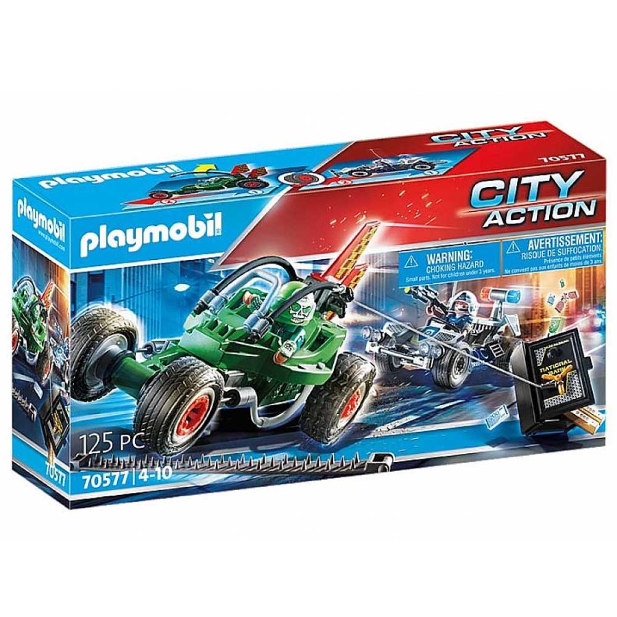 Juguetes Playmobil Playmobil | Playmobil City Action Kart Polic A Con Ladr N