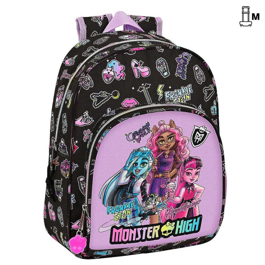 Mochilas Y Complementos Safta | Monster High Mochila Adaptable A Carro 28X34X10