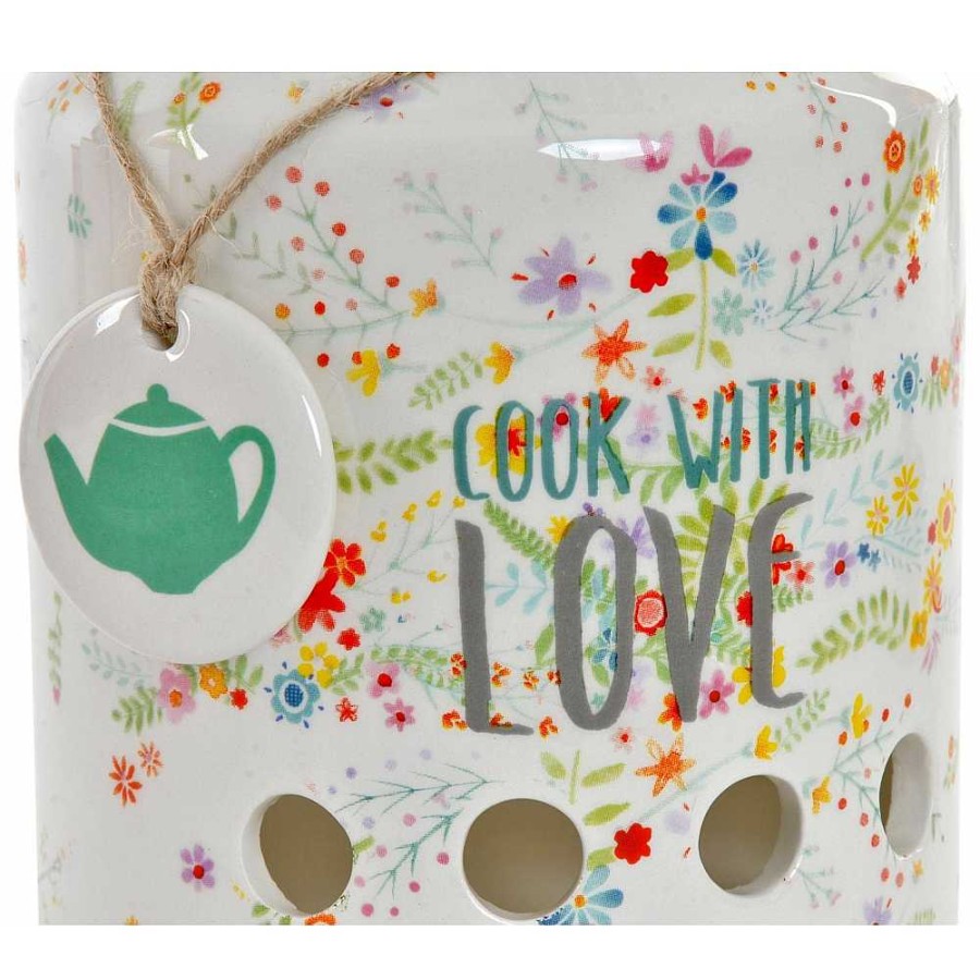 Home & Deco Genérico Complementos Cocina | Bote Cer Mica Cook With Love 17X12