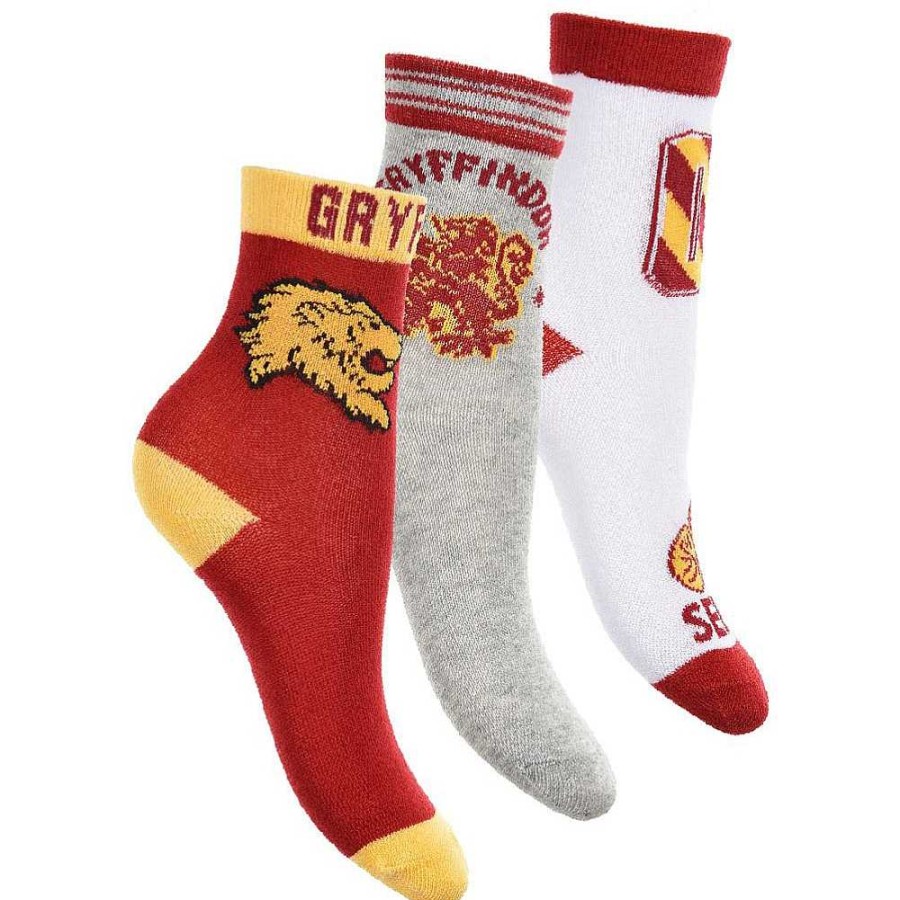 Regalo Harry Potter Calcetines Divertidos | Harry Potter Pack 3 Calcetines Surtidos Tallas 23 A 34