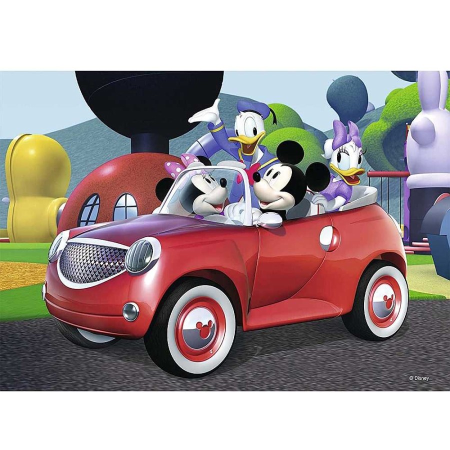 Juguetes Disney Puzzles Infantiles | Mickey,Minnie Puzzle Doble 12 Piezas