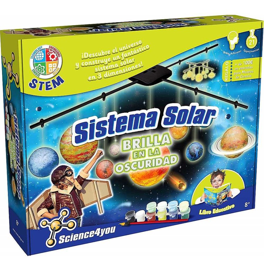 Juguetes Science4You Ciencia Y Tecnolog A | Ciencia Sistema Solar Brillaoscuridad+8A