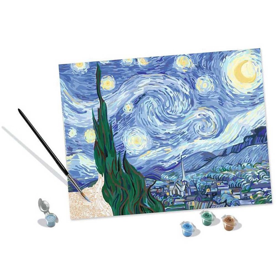 Juguetes Ravensburger Crea Y Pinta | Creart Pintar Por N Meros Van Gogh, La Noche Estrellada + 14 A Os