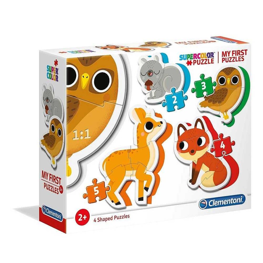 Juguetes Clementoni Puzzles Preescolar | My First Puzzle Progresivo Animales + 2 A Os