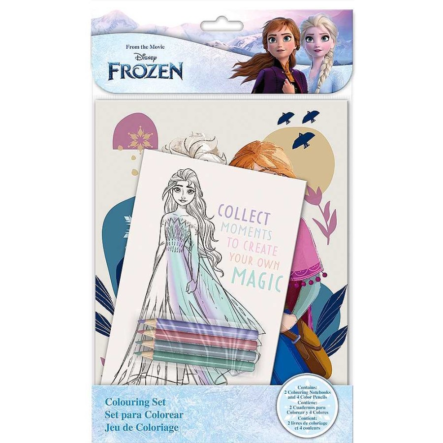 Papeler A Frozen Coloreables Y Actividades | Frozen Set Para Colorear Cuadernos Y L Pices 33X21X1