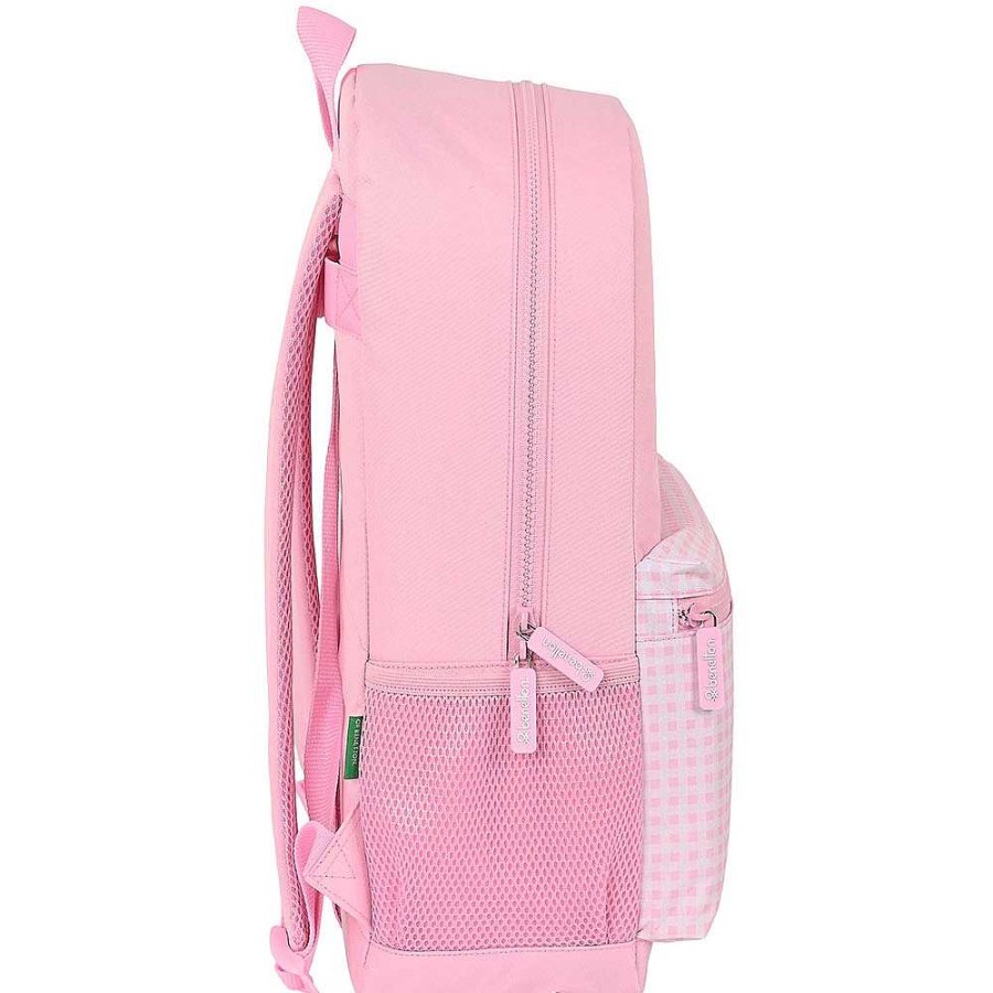 Mochilas Y Complementos Benetton | Benetton Vichy Mochila Adaptable A Carro 30X46X14