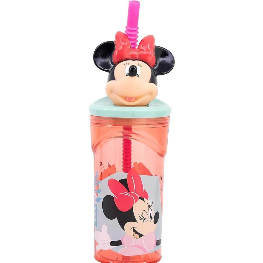 Mochilas Y Complementos Disney | Minnie Vaso Pajita Figura 3D 360 Ml