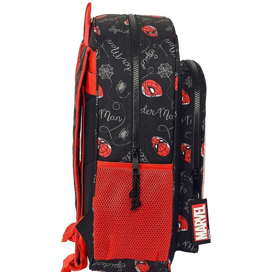 Mochilas Y Complementos Spiderman | Spiderman Mochila Adaptable A Carro 32X38X12