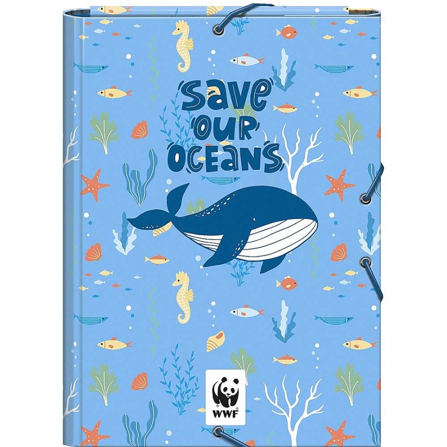 Papeler A Dohe Carpetas Y Archivo | Save Our Oceans Wwf Carpeta Solapas Cart N Forrado Folio