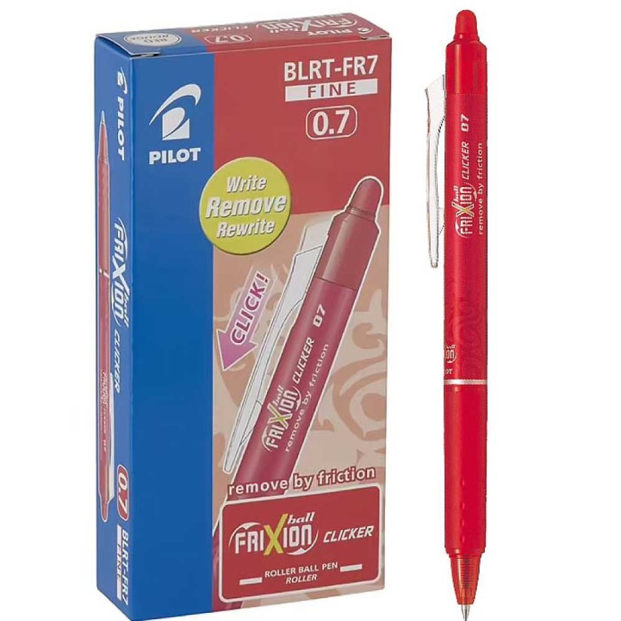 Papeler A Pilot Bol Grafos | Pack 12 Bol Grafo Pilot Frixion Clicker Rojo