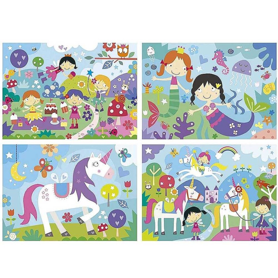 Juguetes Educa Puzzles Infantiles | Puzzle Progresivo 4 En 1 Mundo Fantas A 20-80 Piezas