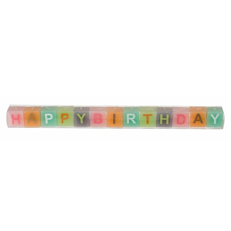 Fiestas Y Disfraces OOTB | Set 13 Velas Dado Happy Birthday 40X3Cm