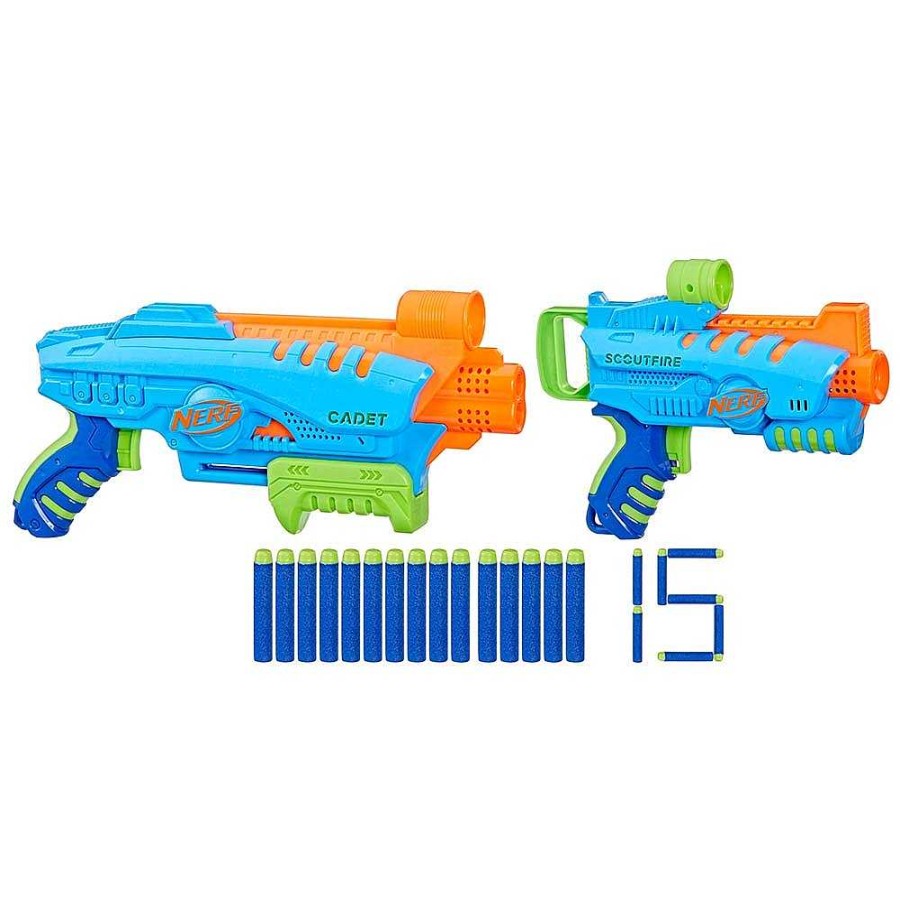 Juguetes Nerf B Licos | Nerf Elite Kit Inicio. Pistola Lanzadardos. Caja 55X28 Cm